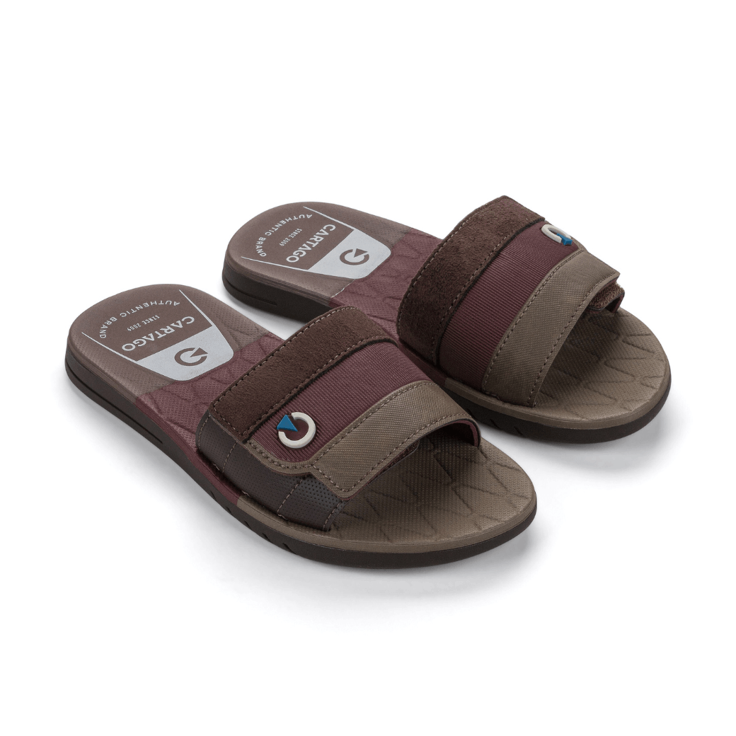 Grendene Chinelo CARTAGO SEVILHA V 12391-BD166 MarromMarromBordo -2-